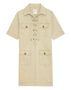 Платье-рубашка Record, нейтральный Zadig&voltaire