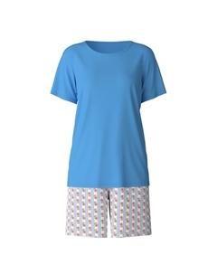 Короткая пижама ночное белье xtra, голубой Calida