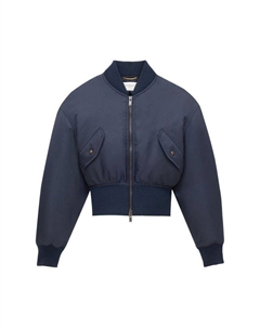 Куртка Shell Bomber Jacket 'Marine', синий Saint laurent