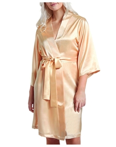 Женский атласный халат marina lux с рукавами 3/4, мульти Icollection
