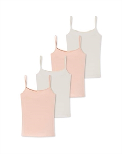 Спагетти топ 4 шт. в упаковке модал основные вещи, мультиколор Schiesser