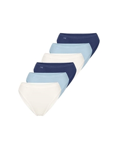 Трусы Tai 6 пар в упаковке базовые+, синий Sloggi