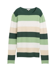 Свитер с круглым вырезом, бежевый Tom tailor