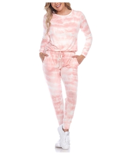 Женский комплект домашней одежды из 2 предметов, розовый White mark