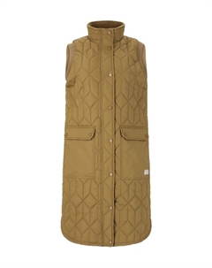 Стеганый жилет beah с практичными карманами с клапанами, цвет 3096 butternut Weather report