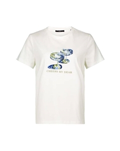 Футболка с круглым вырезом, бежевый Zero