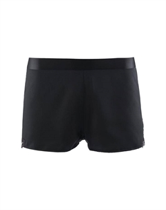 Шорты из шелка с кружевной резинкой на поясе, черный Aubade