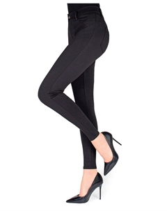 Женские леггинсы ponte basic с карманами в стиле брюк, черный Memoi