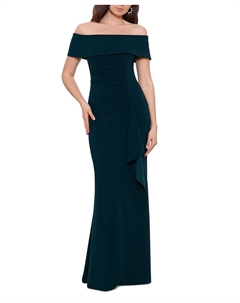 Платье из крепа с открытыми плечами Xscape