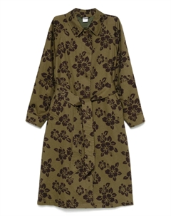 Пальто с принтом, зеленый Aspesi