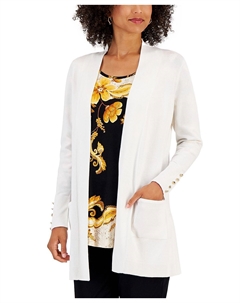 Женский кардиган с отстегивающимися рукавами на пуговицах Jm collection