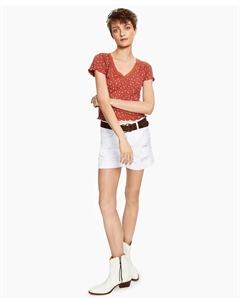 Юношеские шорты с рваными манжетами, белый Dollhouse