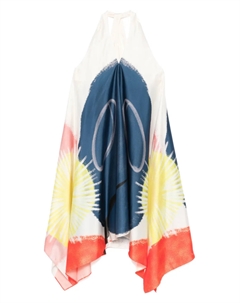 Платье миди с графическим принтом, синий Scotch&soda