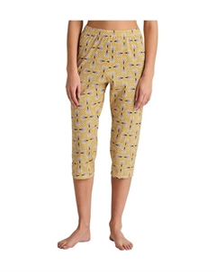 Пижамные штаны Favorites botanic длиной 3/4 из органического хлопка, цвет 024 ray flower ye Calida