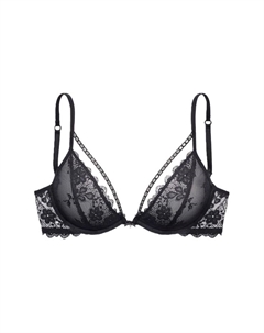 Бюстгальтер на косточках Julia кружевной, черный Lascana