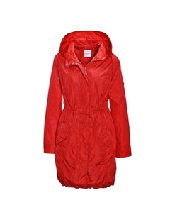 Короткий размер: модная легкая парка-дождевик из функционального материала., красный Goldner