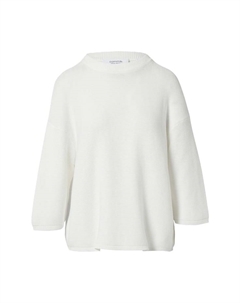 Ребристая отделка свитера, белый Comma casual identity