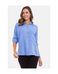 Рубашка блузка, синий Cipo&baxx