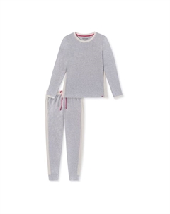 Пижама повседневная ночная одежда, серый Schiesser
