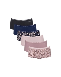 Трусики 6 шт. в упаковке - короткие трусы c6p из эластичного хлопка, мультиколор Sloggi