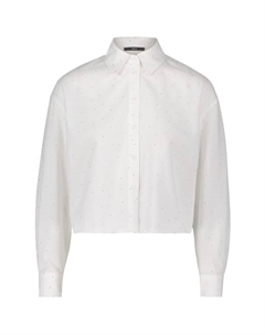 Укороченная блузка-рубашка, серебряный Zero