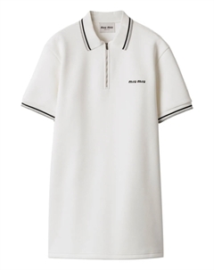 Платье из джерси, белый Miu miu