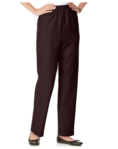 Классические прямые брюки без застежки в цвете Petite и Petite Short, коричневый Alfred dunner