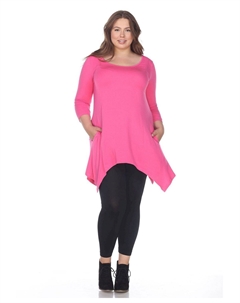 Плюс размер топ-туника makayla White mark