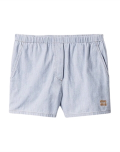 Шорты в полоску, синий Miu miu