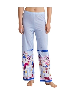 Пижамные штаны в морском стиле с эластичным поясом, синий Calida