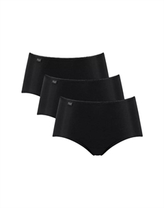 Трусы-Миди из микрофибры 24/7 упаковка из 3 шт., черный Sloggi