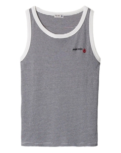 Топ в рубчик из коллаборации с Petit Bateau, белый Miu miu