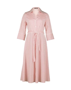 Платье-Рубашка с рукавом 3/4, красный Zero