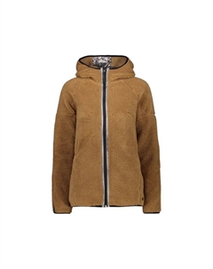 Куртка плюшевая толстовка с капюшоном, коричневый Cmp