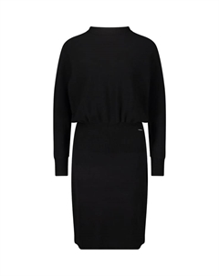 Трикотажное платье с рукавами «летучая мышь», черный Betty and co