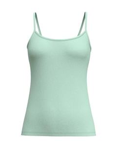 Натуральная комфортная майка на тонких бретельках, зеленый Calida