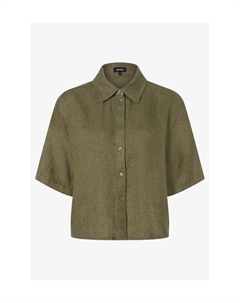 Воротник блузки из льна, зеленый More&more