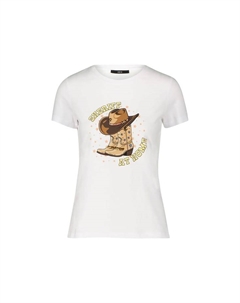 Футболка с пайетками, белый Zero