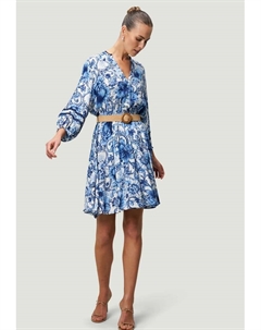 Платье-Блуза с завязывающимся поясом, мультиколор Zero