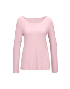 Короткий размер: универсальная рубашка с длинными рукавами и тональным декоративным краем., розовый Goldner