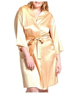 Атласный халат marina lux, мульти Icollection