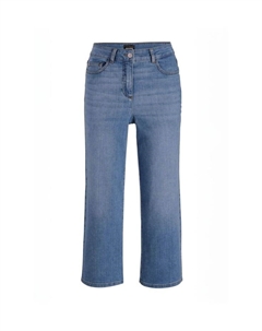 Короткий размер: удобные брюки-кюлоты укороченной длины, голубой Goldner