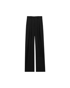 Брюки Tailored Wool Pants 'Black', черный Saint laurent