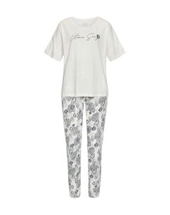 Пижама хлопок-вискозный мотив, бежевый Vivance dreams