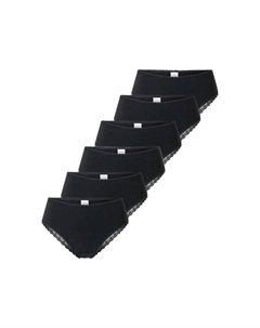 Трусы Бразилия 6 пар в упаковке 95/5 современный хлопок, черный Schiesser