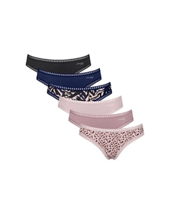 Трусы 6 шт. в упаковке - go crush mini c6p трусы стрейч хлопок, мультиколор Sloggi