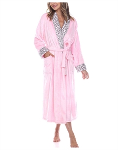 Уютная домашняя одежда больших размеров халат с поясом, мульти White mark