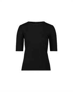 Базовая рубашка с круглым вырезом, черный Zero