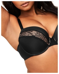 Женский контурный бюстгальтер-балконет Andrelisa больших размеров, черный Adore me