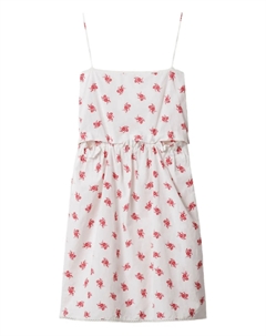 Поплиновое платье, белый Miu miu